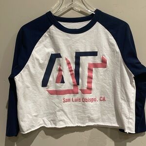 Delta Gamma Baseball Crop Top s M